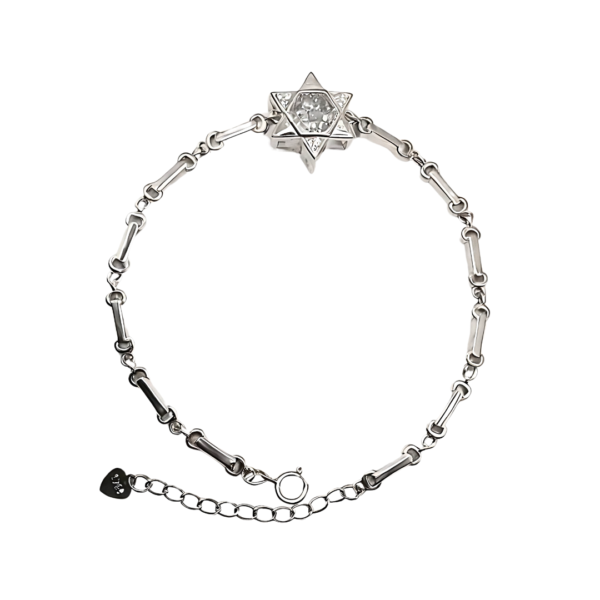 Pure 925 Silver Star Dancing Zircon Bracelet