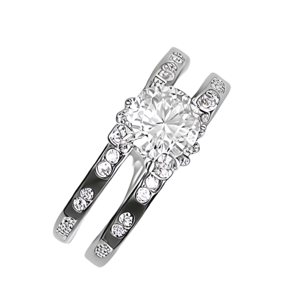 Pure 925 Two Piece Silver Ring - Image 2