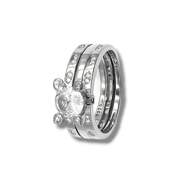 Pure 925 Two Piece Silver Ring - Image 4