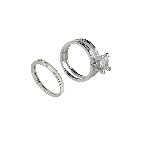 Pure 925 Two Piece Silver Ring - Image 5