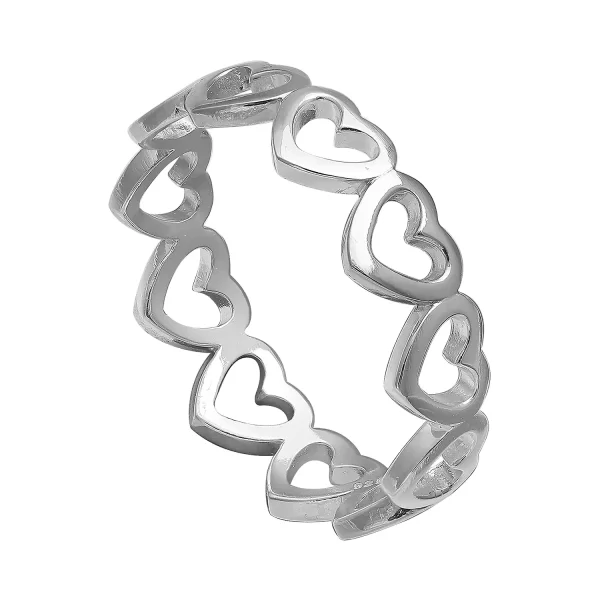 Pure 925 Silver Heart Ring