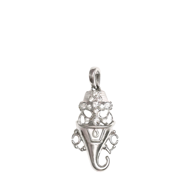 Pure 925 Silver Ganesh Pendant