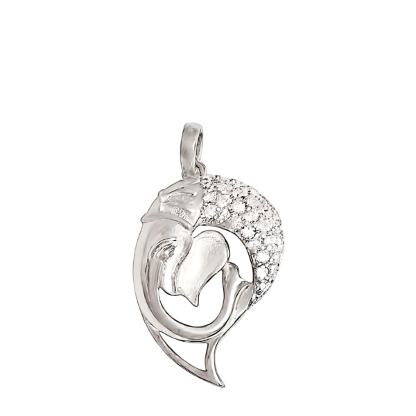 Pure 925 Silver Ganesh Shape Pendant