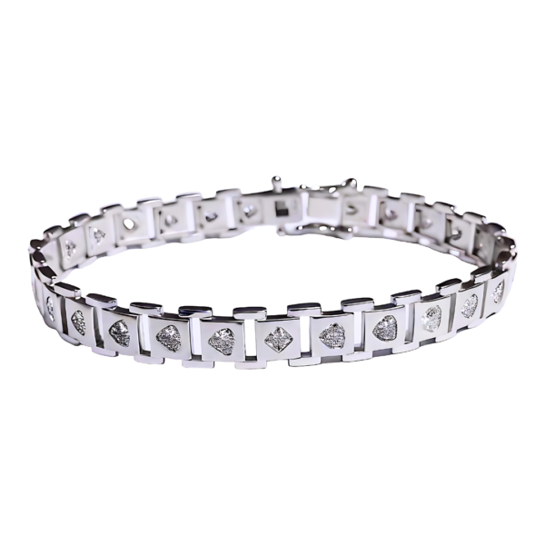 Pure 925 Silver Germanium Bracelet For Men