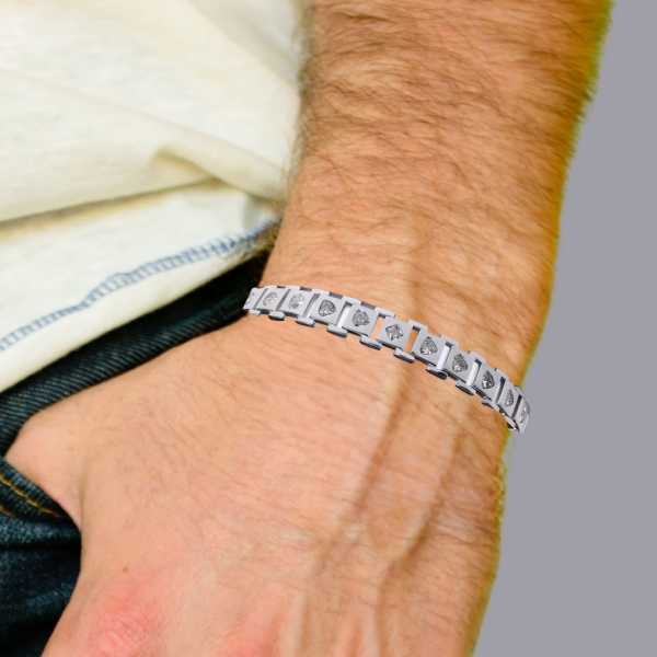 Pure 925 Silver Germanium Bracelet For Men - Image 3