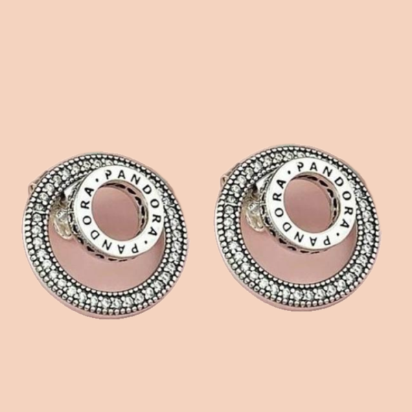 Pure 925 Silver Pandora Earrings - Image 2