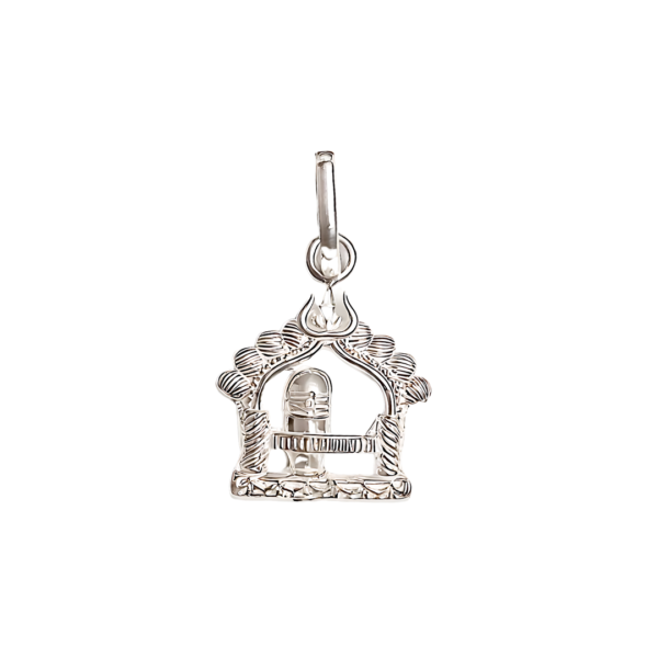 Pure 925 Silver Shivling Pendant With Chain